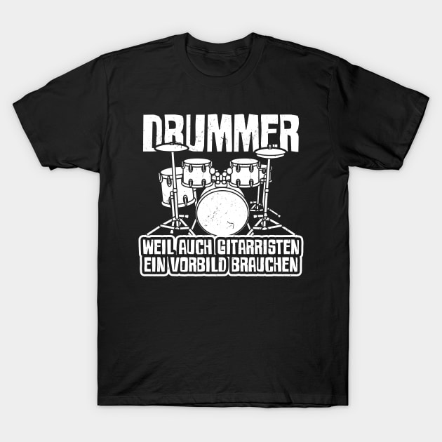 Drummer Drum Sticks & Drums T-Shirt by QQdesigns